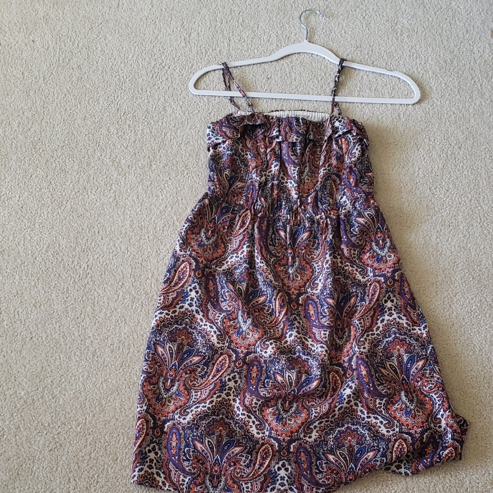 J. Crew Multicolor Paisley Dress
